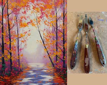 On Demand: Red Orange Road (palette knife) with Ghazaleh Naderian