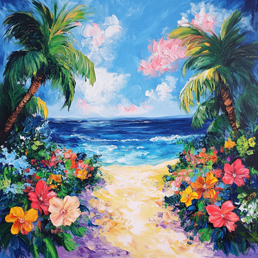 A Tropical Beach Path experience project by Yaymaker