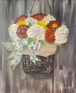 Fall Burlap Basket and Bow with Michelle Ducasse