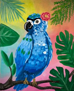 Frida want a cracker? - Paint and sip event at Shamshiri Caveman in Vancouver, BC - PaintNite.com