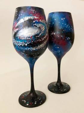 A Starry Galaxy Wine Glasses 2 experience project by Yaymaker