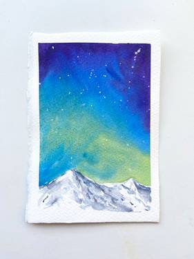 A Northern Lights  Watercolor experience project by Yaymaker