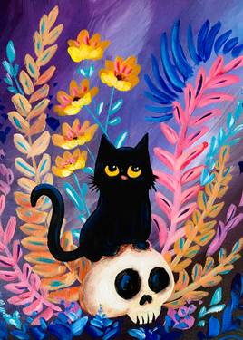 My Spooky Little Kitty Cat - Paint and sip event at Pub Fiction  in Ancaster, ON - PaintNite.com
