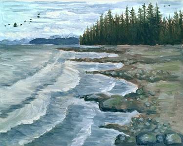 Vancouver Island Tides - Paint and sip event at The King's Head Public House in Vancouver, BC - PaintNite.com