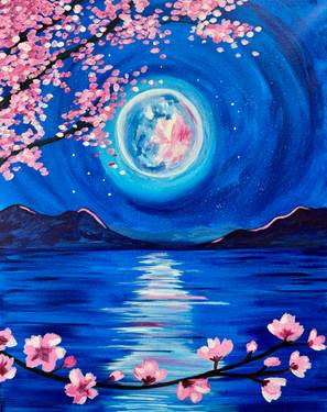 A Moonlit Cherry Blossom Lake experience project by Yaymaker