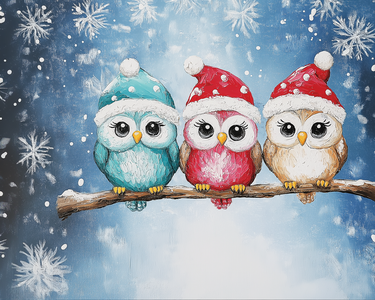 Hootin around the Christmas Tree - Paint Nite event in SOMERSET, NJ