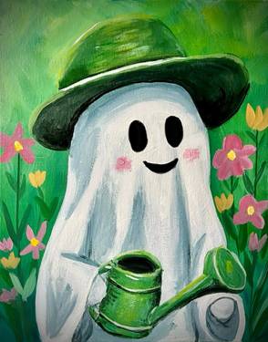 Boo-tanical Gardener - Paint Nite event in Regina, SK