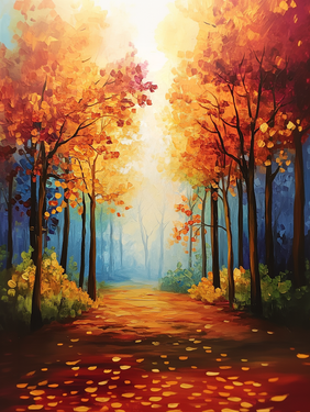 Fall Walk Forest - Paint Nite event in Harrington, DE