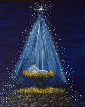 Tis the Reason for Christmas - Paint and sip event at BloNo Pizza Co. in Normal, IL - PaintNite.com