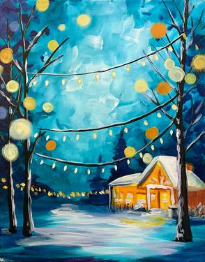 Lit at the Lodge - Paint and sip event at Hardwick Crossing Country Club in Gilbertville, MA - PaintNite.com