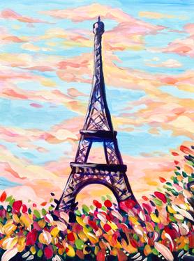 Painted Paris  - Paint and sip event at The Flats Regina in Regina, SK - PaintNite.com