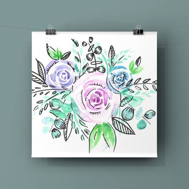 Watercolor Roses with Joyce (Of Art!!) Team Creative Magic
