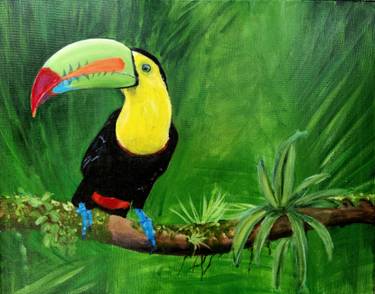 Jungle Perch - Paint and sip event at Canlan Sports - Langley Twin Rinks in Langley, BC - PaintNite.com