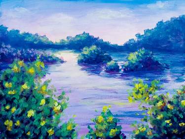 A Serene Summer Lake Sunset experience project by Yaymaker
