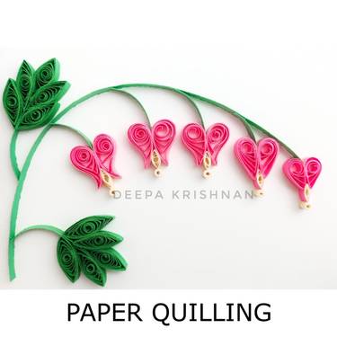 A Bleeding Hearts  Paper Quilling experience project by Yaymaker