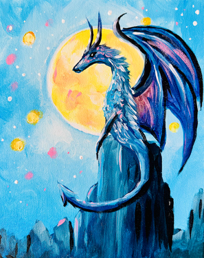 Moonlight Dragon - Paint and sip event at Casa Mexico (Kanata) in Kanata, ON - PaintNite.com