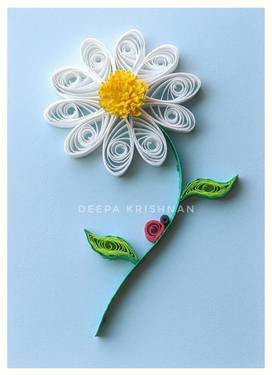 A Daisy  Paper Quilling experience project by Yaymaker