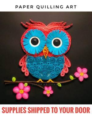 A Paper Quilling  Owl  Supplies Included experience project by Yaymaker