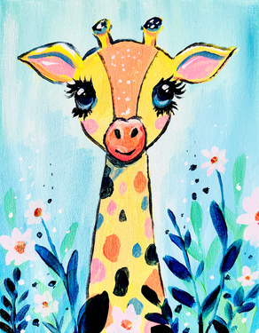 Little Baby Giraffe - Paint Nite event in  Richmond Hill, ON