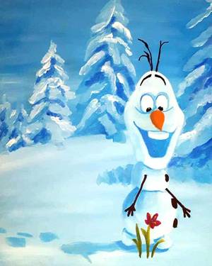 Snowman Joe - Paint Nite event in Edmonton, AB