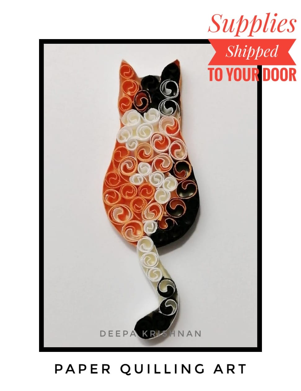 A Paper Quilling  Classy Cat  Supplies Included experience project by Yaymaker