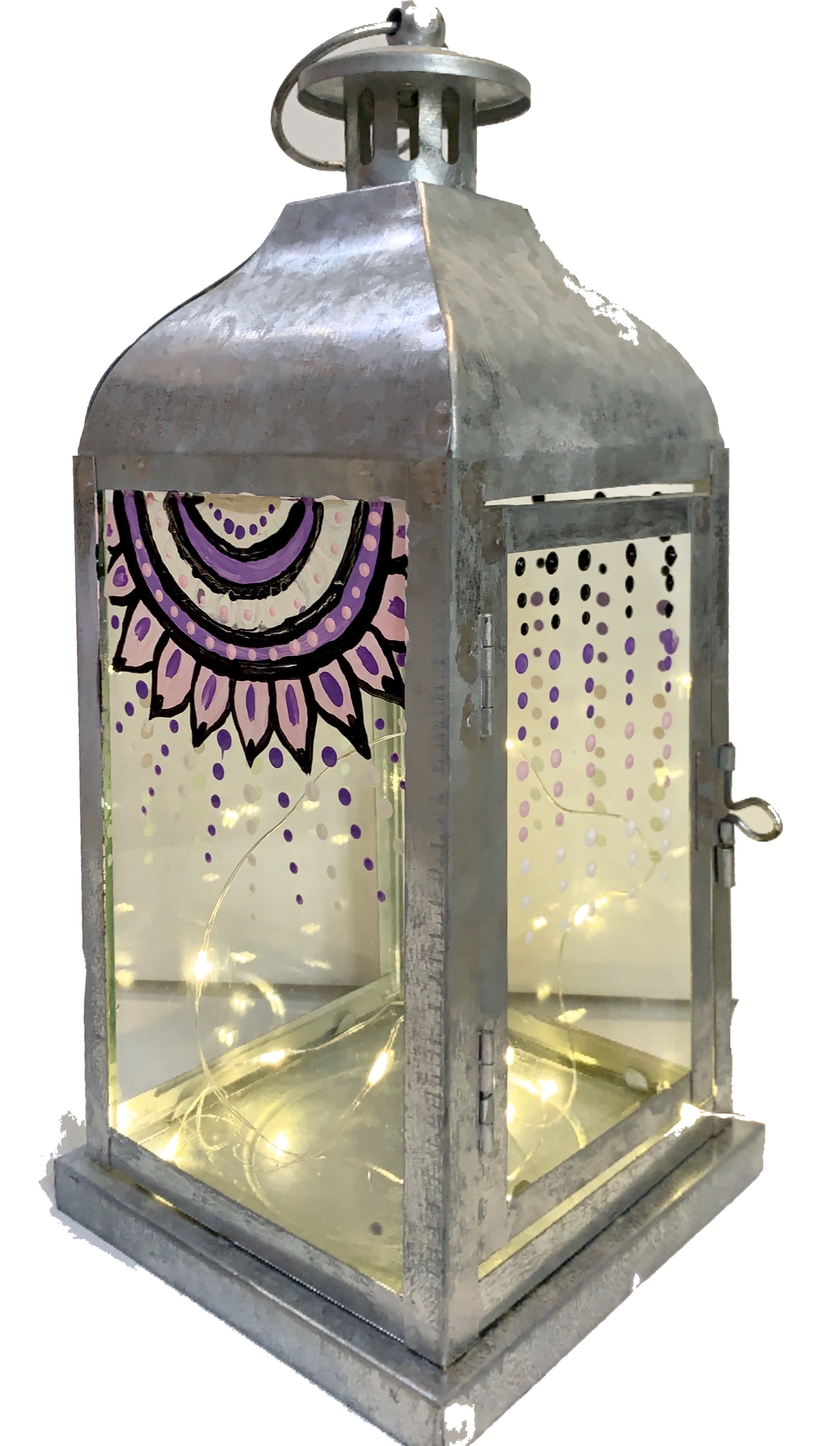 A Mandala Lantern with Fairy Lights experience project by Yaymaker