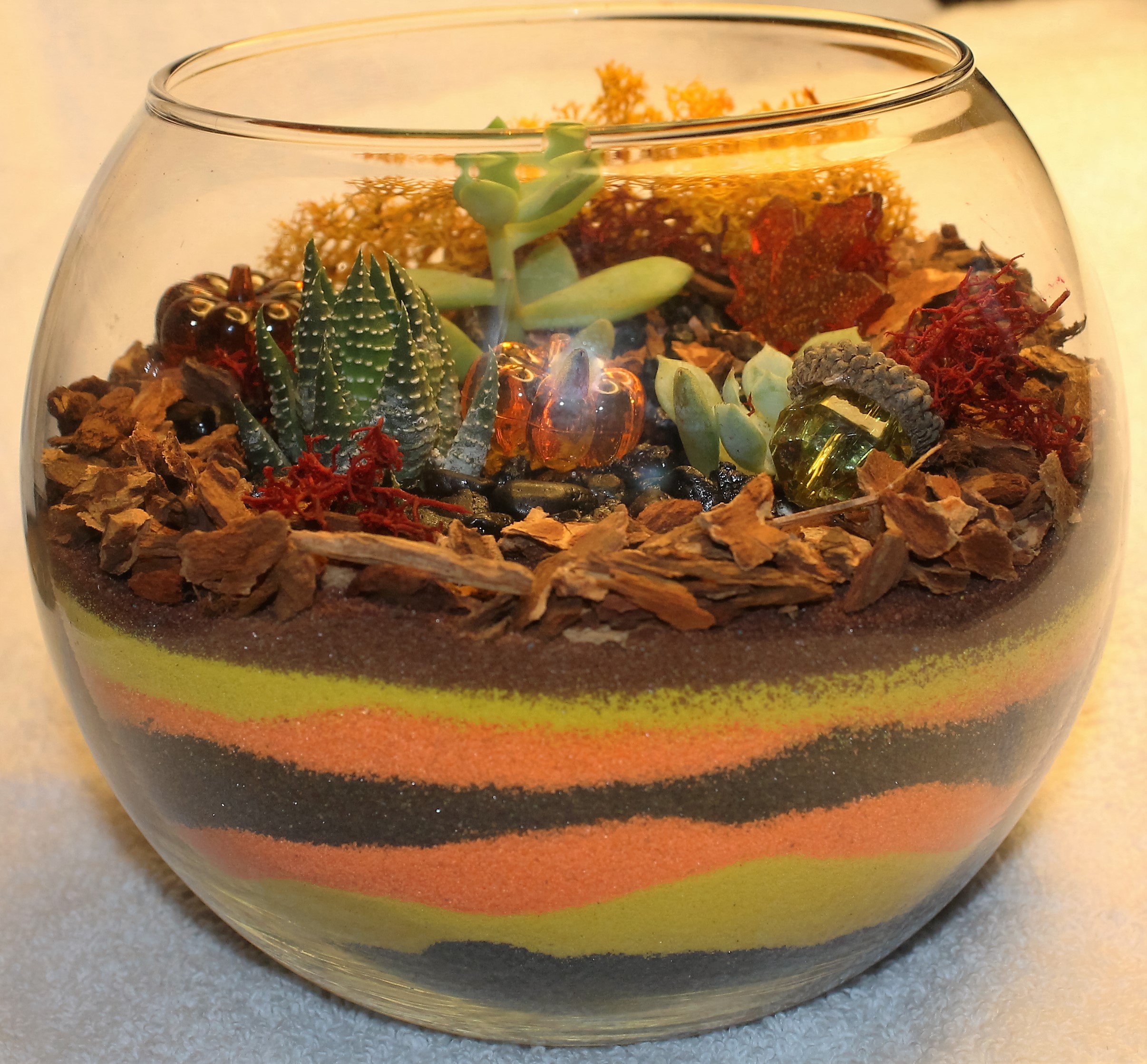 A Fall Sand Art plant nite project by Yaymaker