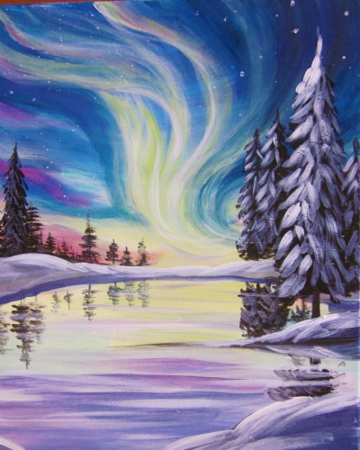 A Mystical Aurora paint nite project by Yaymaker