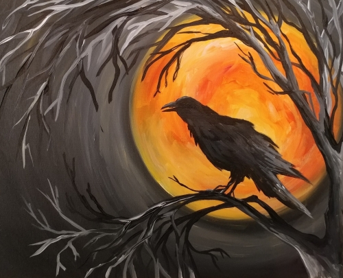 A Raven Moon paint nite project by Yaymaker