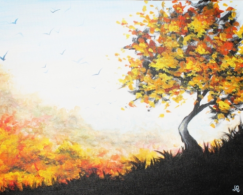 A Fall Mirage paint nite project by Yaymaker