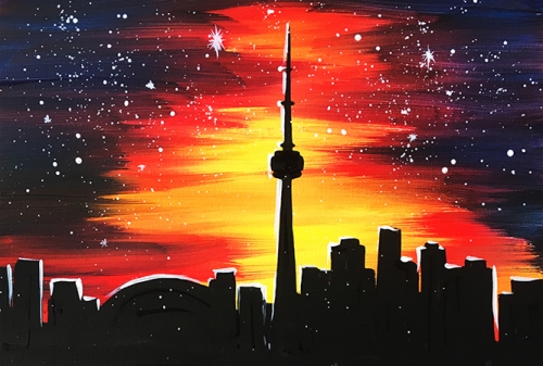 A Night Toronto II paint nite project by Yaymaker
