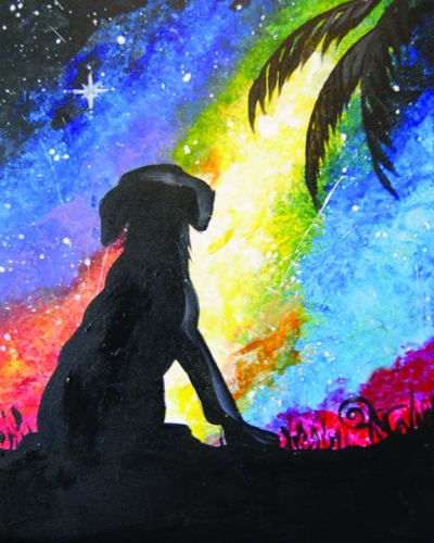 A Dog Star paint nite project by Yaymaker
