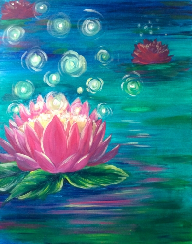 A Lotus Firefly Glow paint nite project by Yaymaker