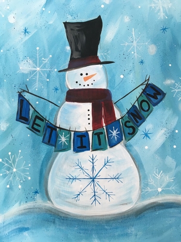 A Let it Snow III paint nite project by Yaymaker