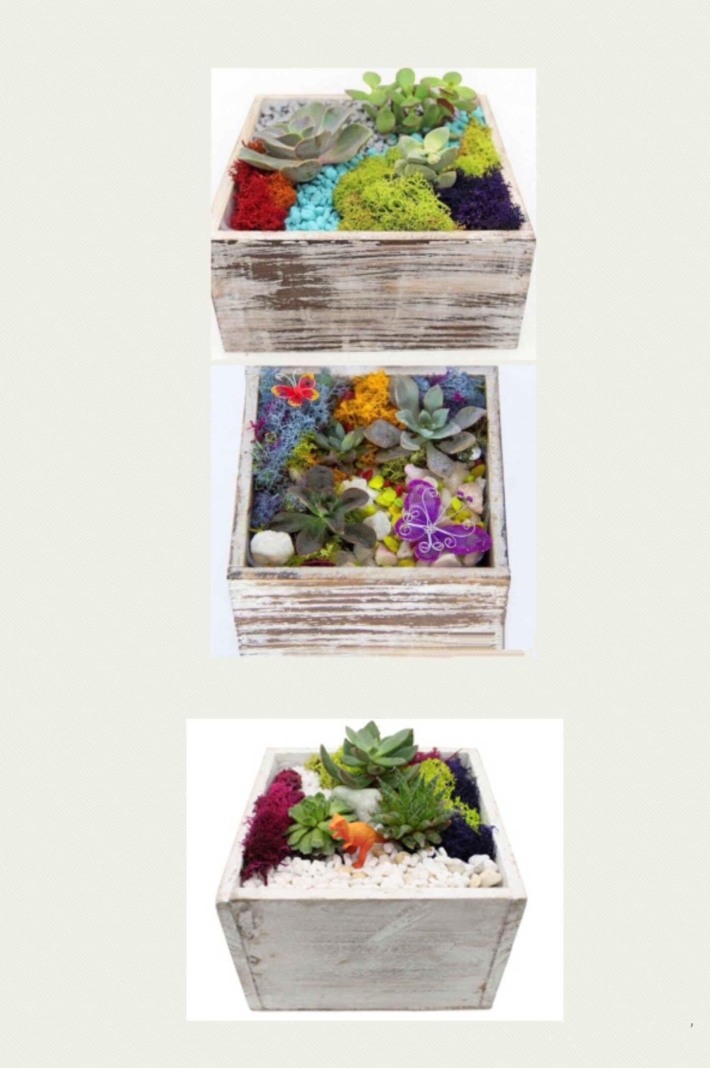 A White Square Wooden Box  Choose your design or create your own plant nite project by Yaymaker