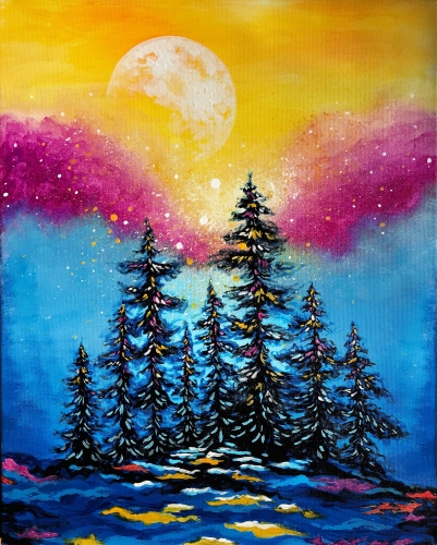 A Moonrise Sparkle paint nite project by Yaymaker