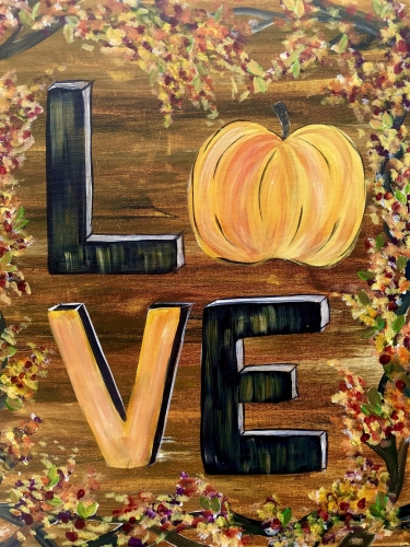 A Love Fall II paint nite project by Yaymaker