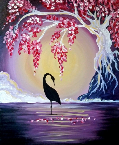 A Blossom Lake Morning paint nite project by Yaymaker