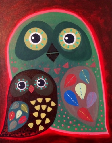 A Owls paint nite project by Yaymaker