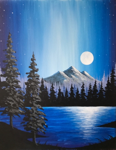 A Moonlit Majesty paint nite project by Yaymaker