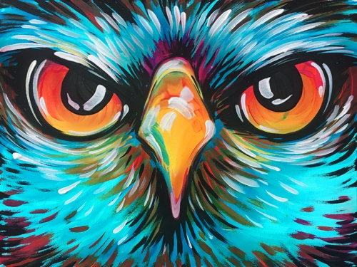 A Owl Be There paint nite project by Yaymaker