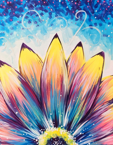 A Beautiful Flower paint nite project by Yaymaker