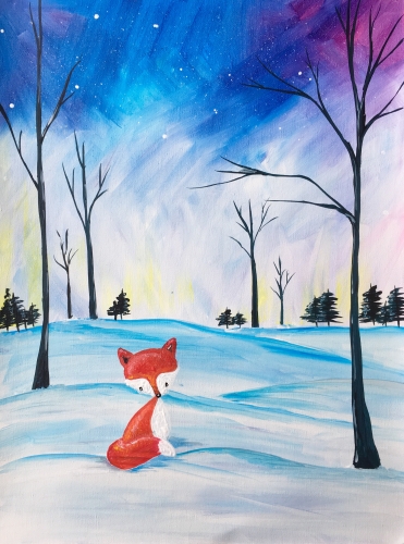 A Frozen Fox paint nite project by Yaymaker