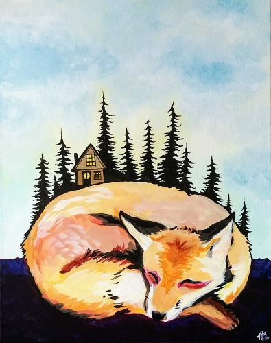 A Foxy Cabin paint nite project by Yaymaker