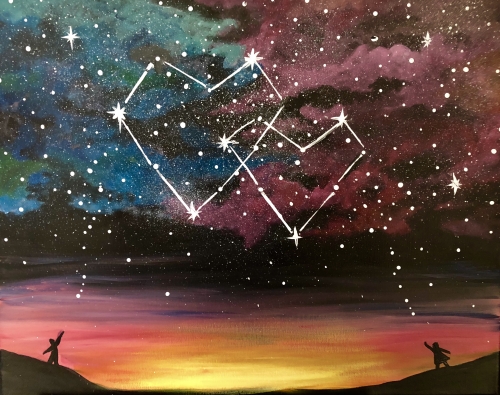 A Written in the Stars paint nite project by Yaymaker