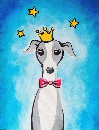 A Little Prince Greyhound paint nite project by Yaymaker