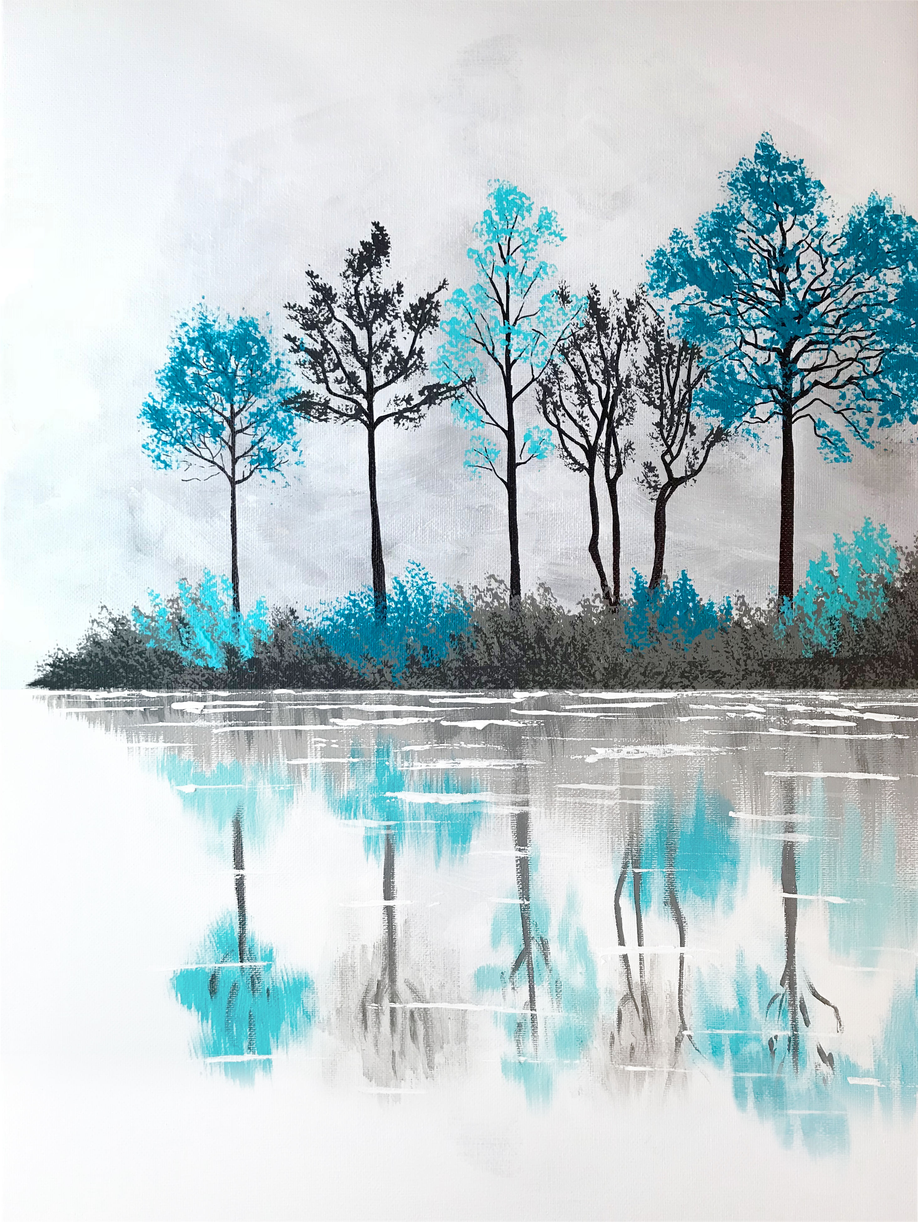 A Lake Of Reflection paint nite project by Yaymaker