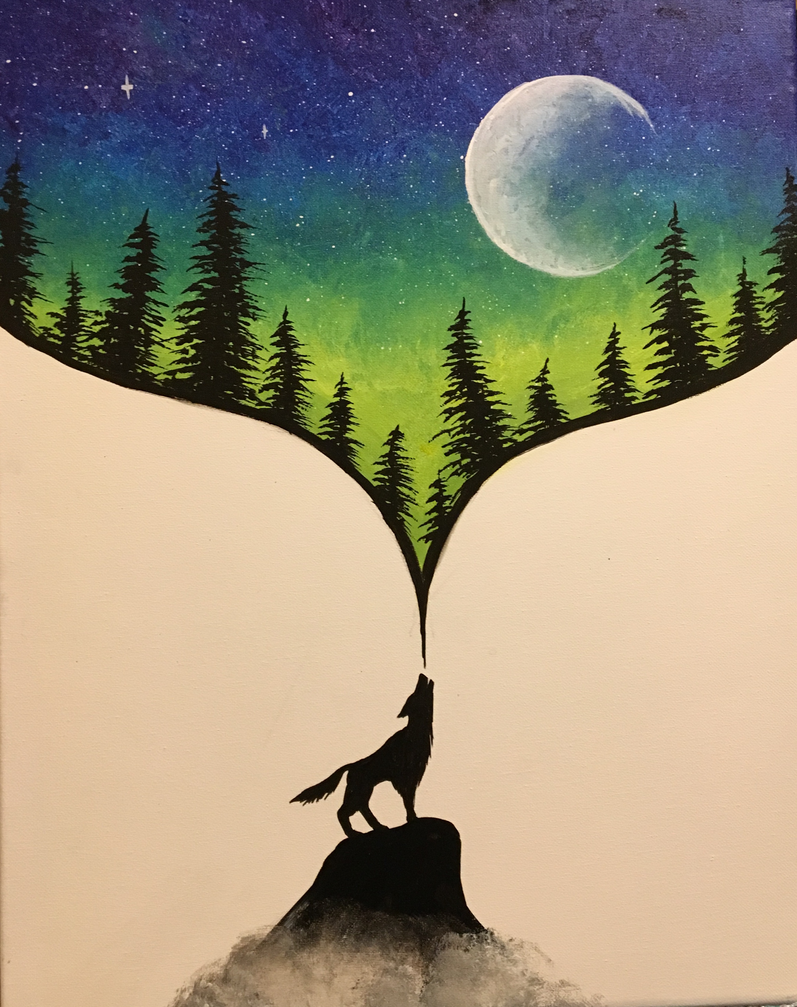 A Sound of Stars paint nite project by Yaymaker