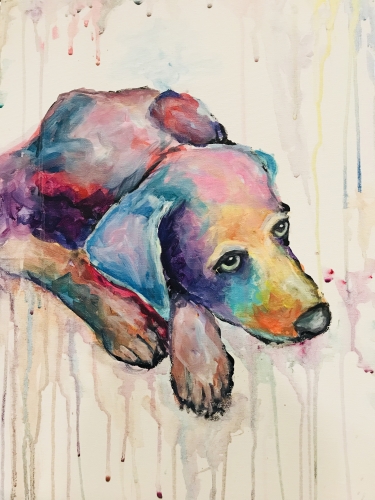 A Custom Splash  Paint Your Pet paint nite project by Yaymaker