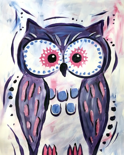 A Owl Friend paint nite project by Yaymaker